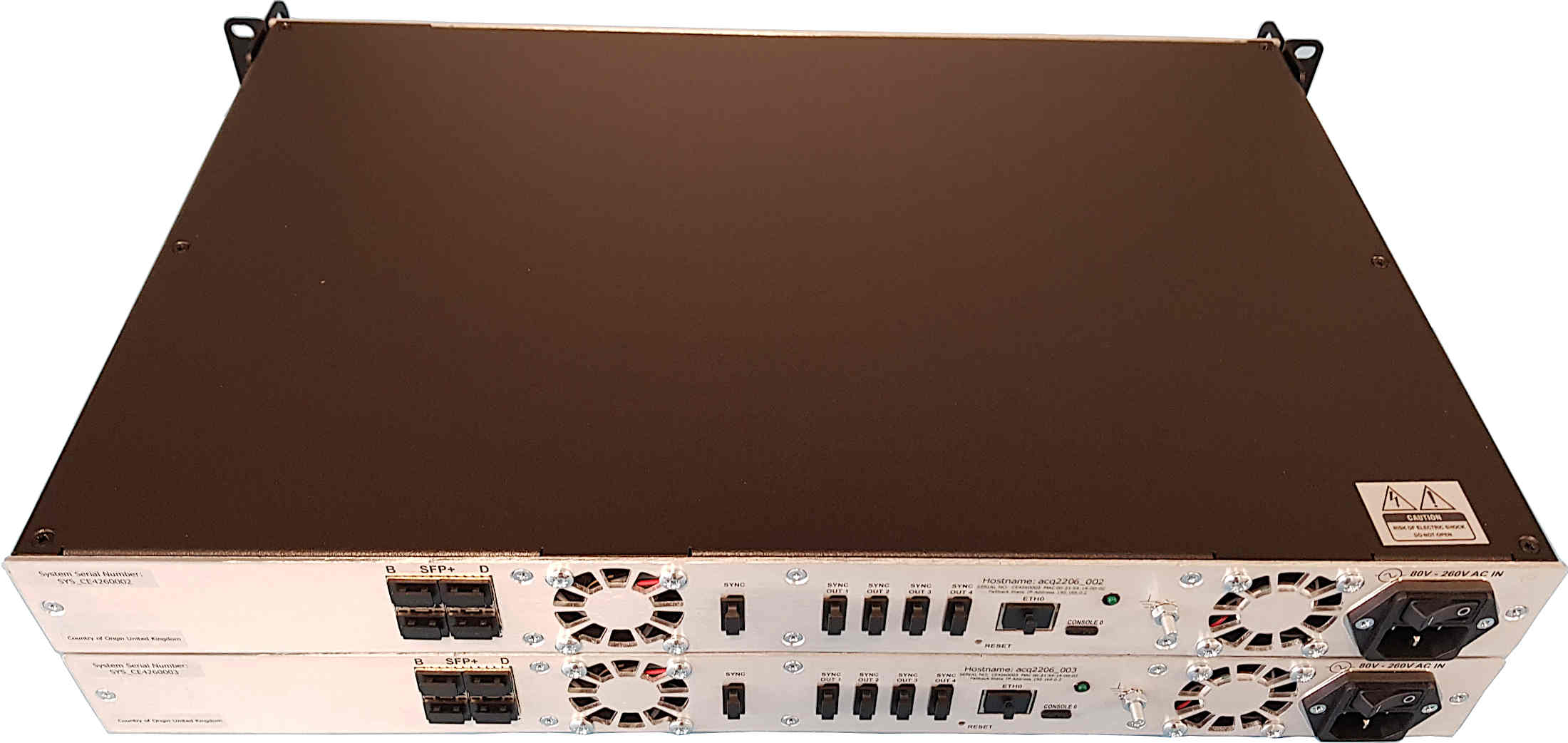 Appliance Rear Panel (two units)